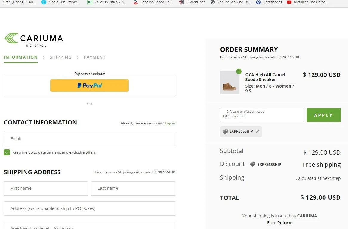 How to apply Cariuma coupon code